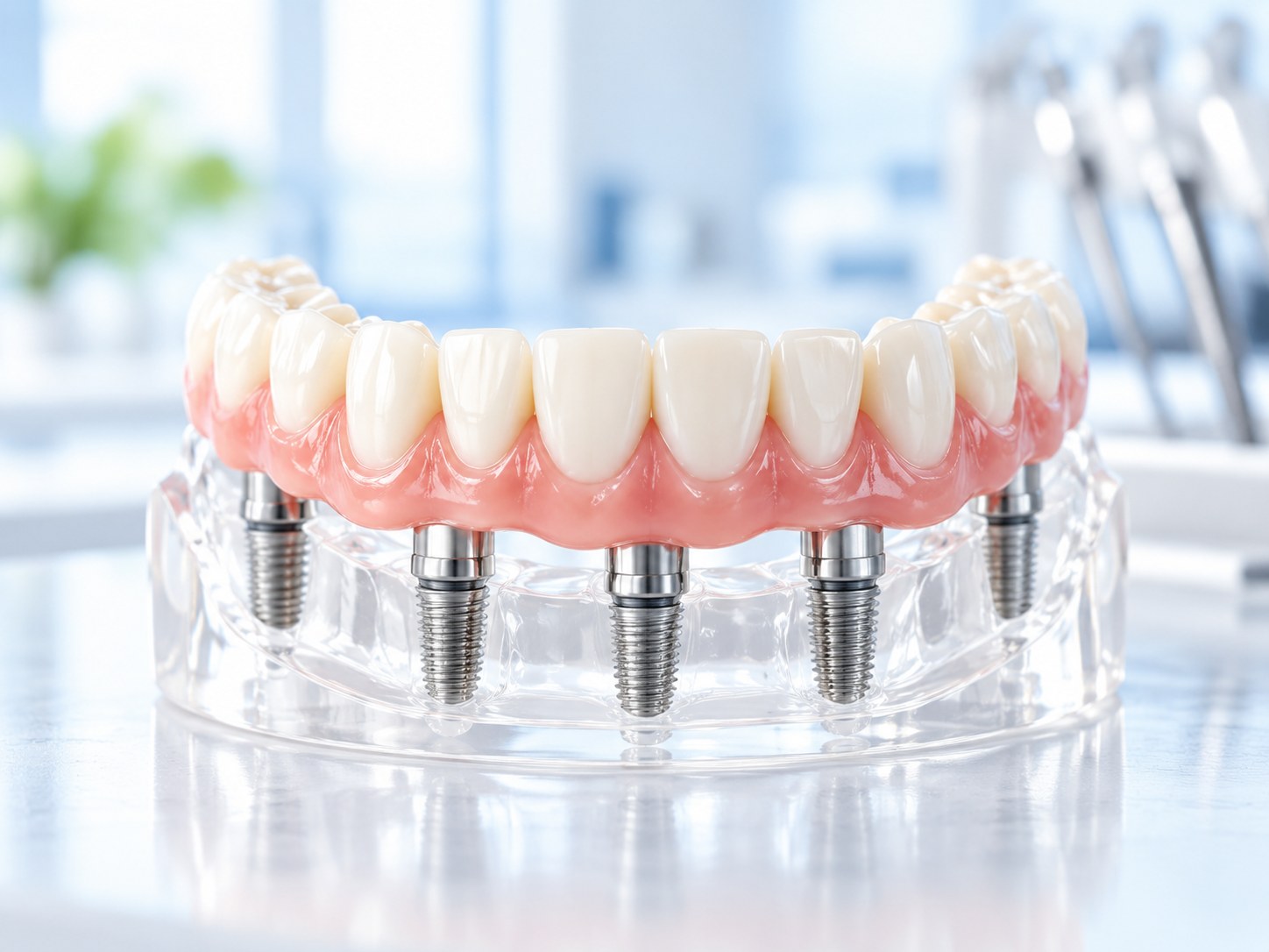 Festsitzender Zahnersatz auf Implantaten